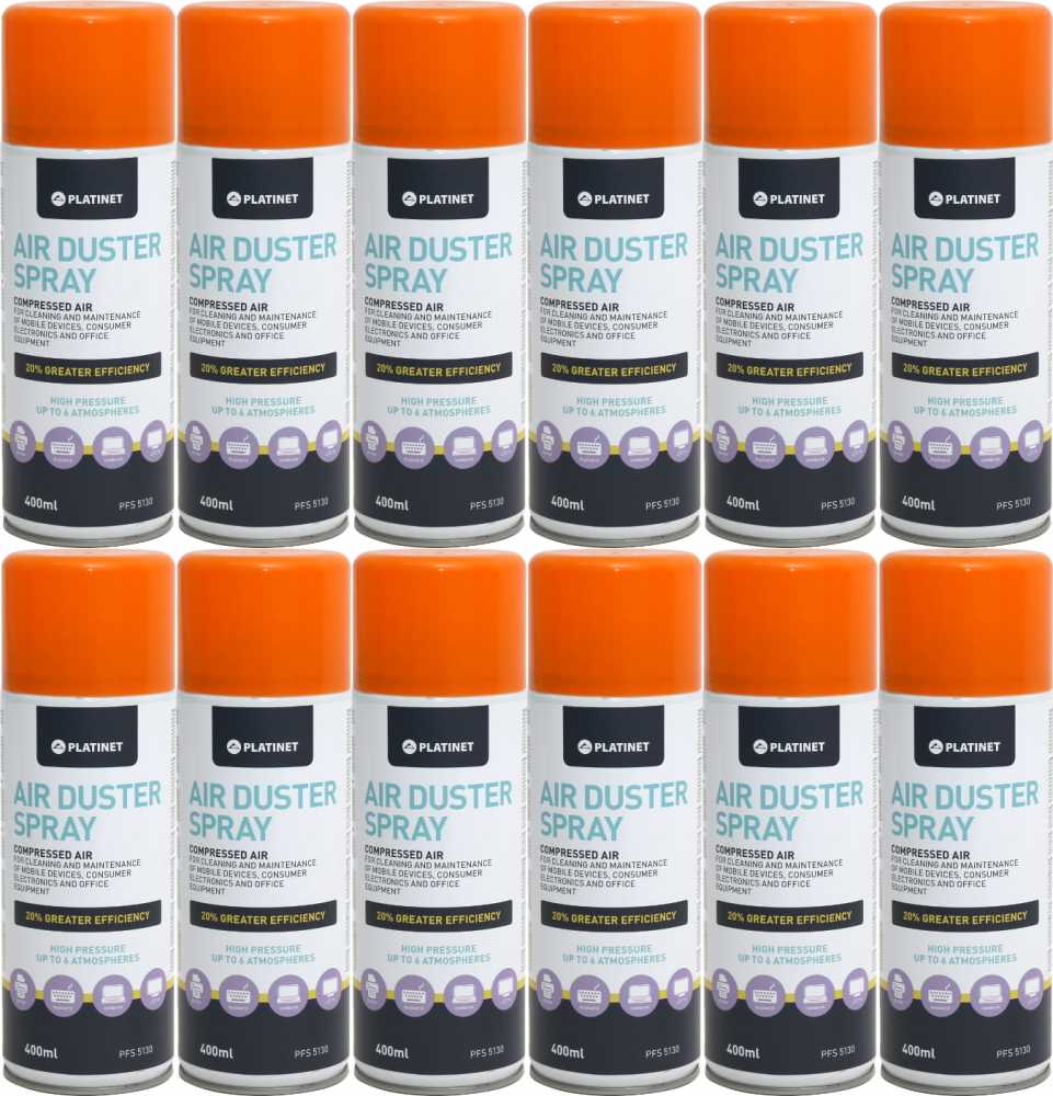 12x Sprężona powietrze Platinet PFS5130, 400ml