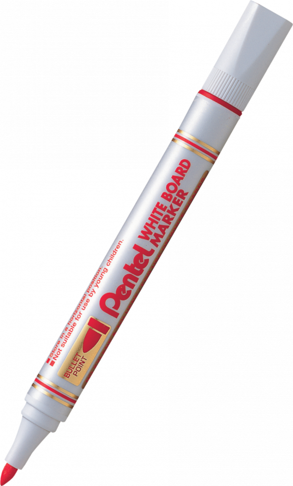 Marker suchościeralny Pentel MW85, okrągła, 4.4mm, czerwony