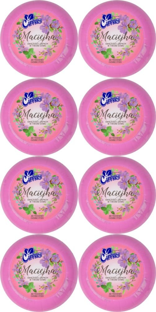 8x Odświeżacz powietrza Cirrus tulipan, maciejka, żel, 150g