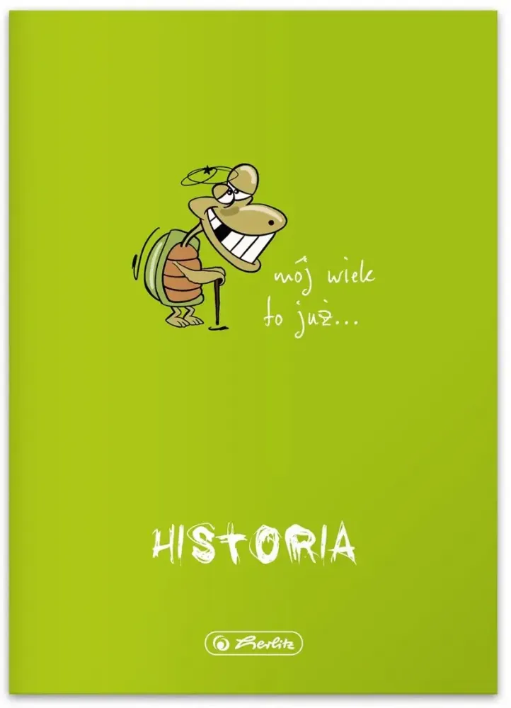 Zeszyt przedmiotowy w kratkę Herlitz ECO Historia, A5, miękka oprawa, 60 kartek, zielony