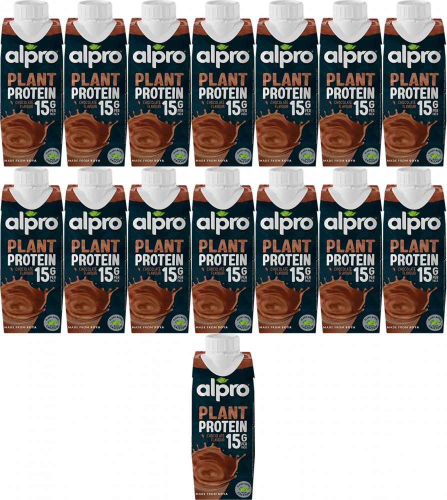15x Napój sojowy wysokobiałkowy Alpro High Protein, o smaku czekoladowym, 250ml