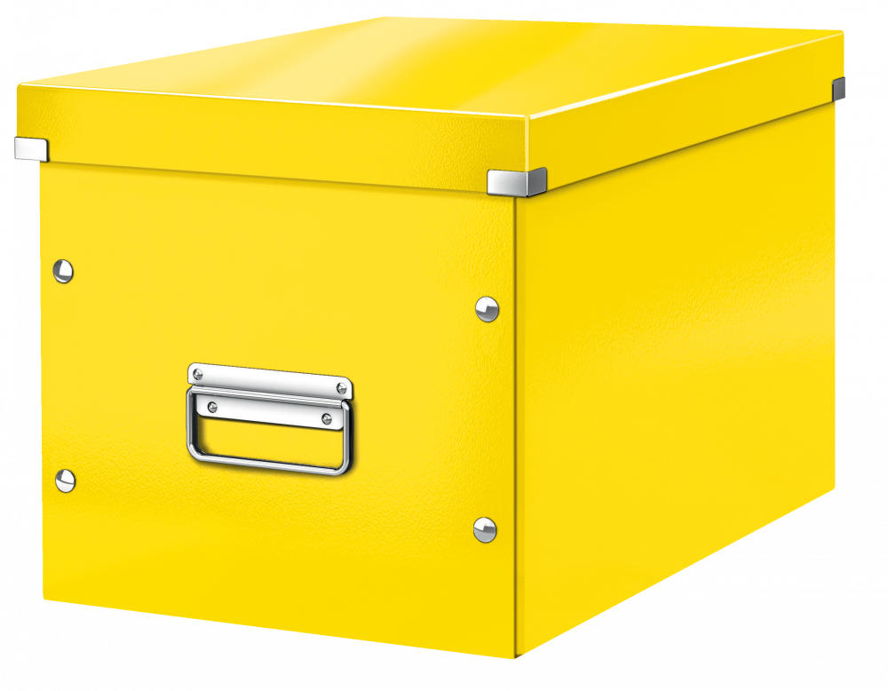 Pudło uniwersalne Leitz Click&Store, rozmiar L (320x310x360mm), żółty