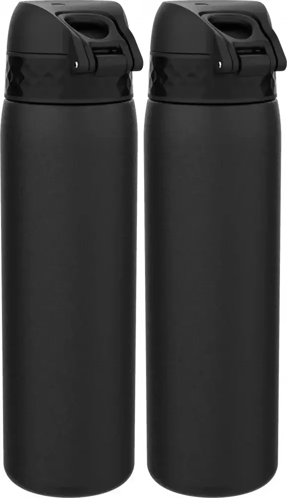 2x Bidon ION8 Black, stal nierdzewna, 600ml, czarny
