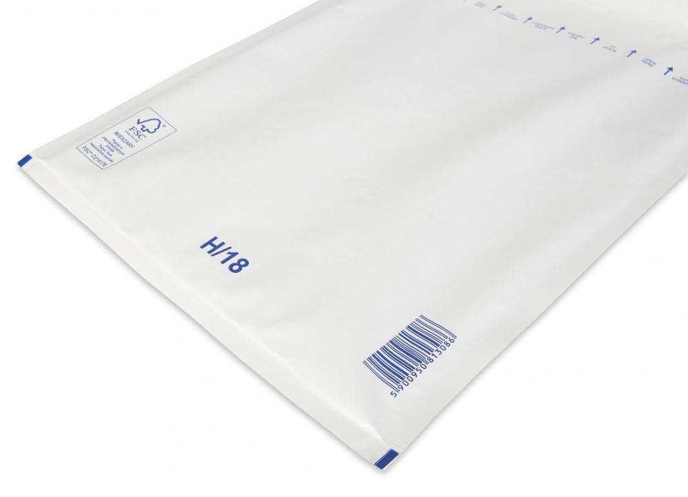 Koperta bąbelkowa Bong AirPro, H18, 290x370mm [W8], 100 sztuk, biały