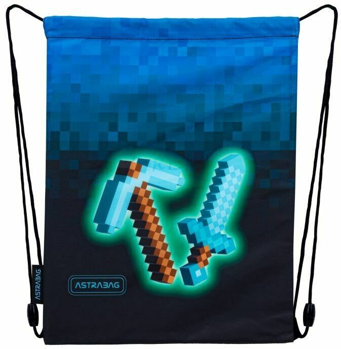 Worek na buty Astra Astrabag Blue Pixel AD1, 40x33cm