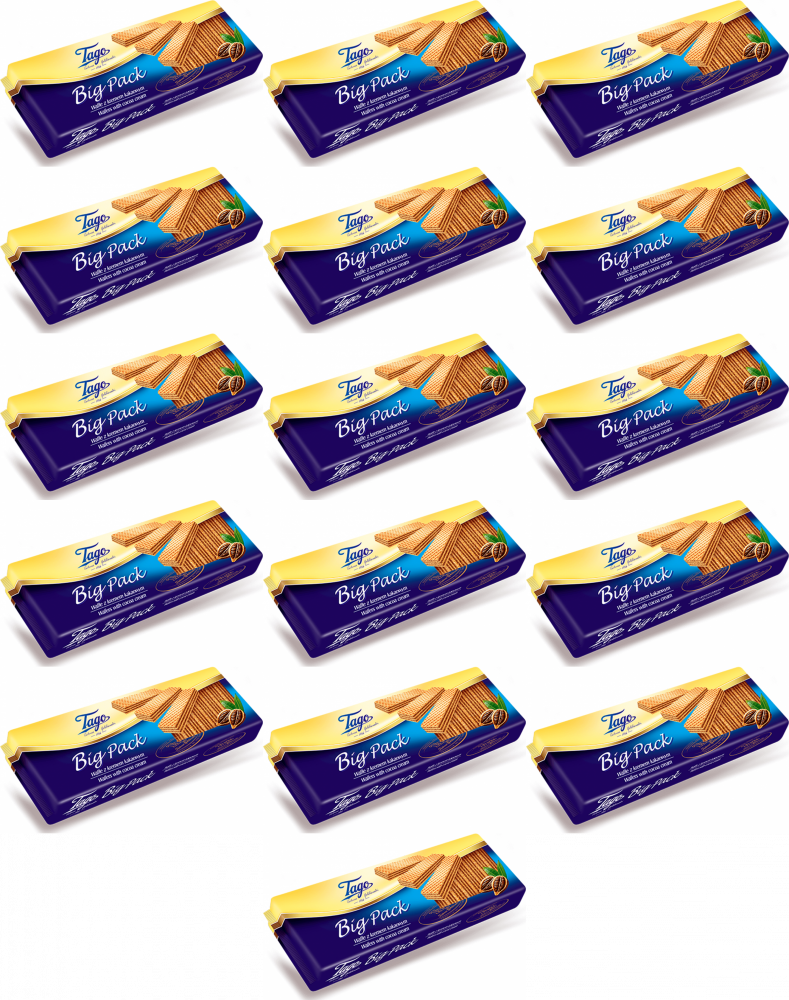 16x Wafle Tago, kakaowy, 415g