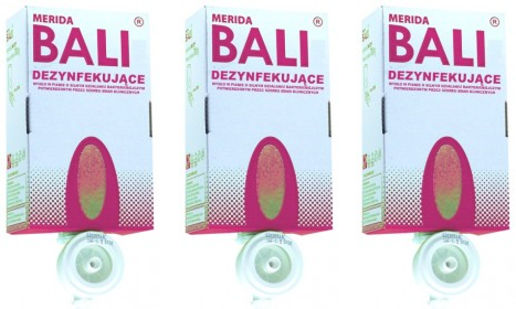 3x Mydło w pianie Merida Bali, dezynfekujące, 0.7l
