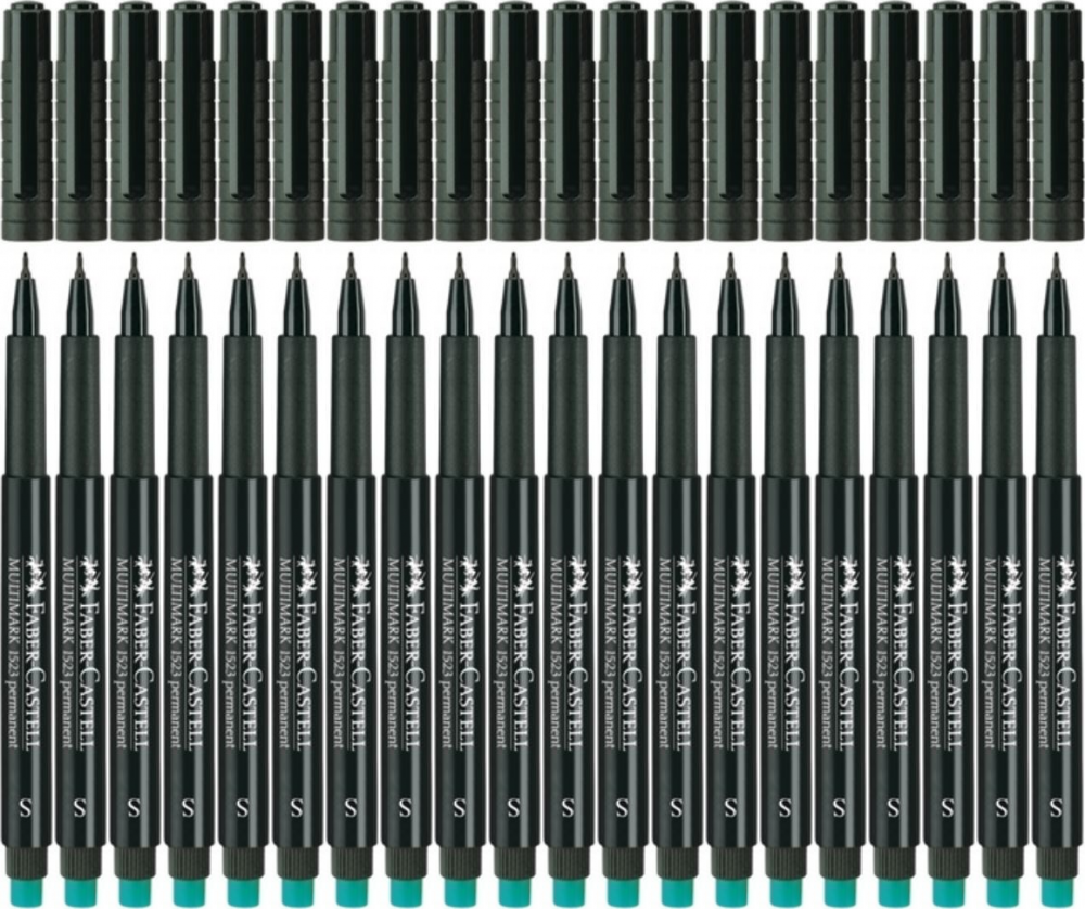20x Foliopis Faber-Castell, okrągła, 0.4 mm (S), czarny