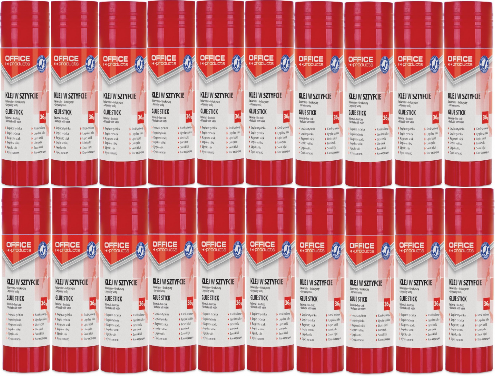 20x klej biurowy Office Products, w sztyfcie, 36g