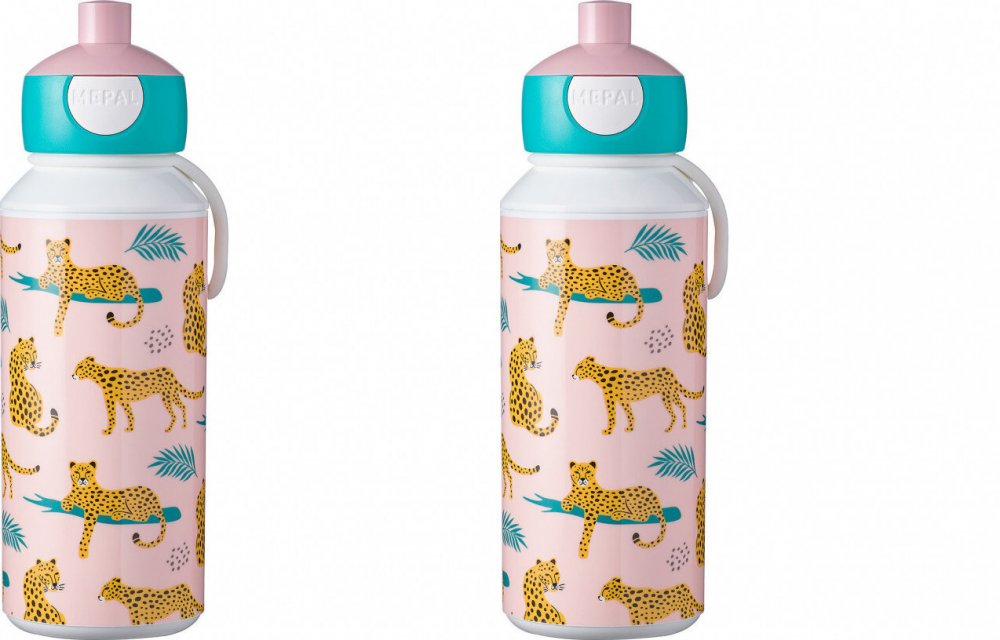 2x Bidon Mepal Pop-up Campus, leopard, 400ml