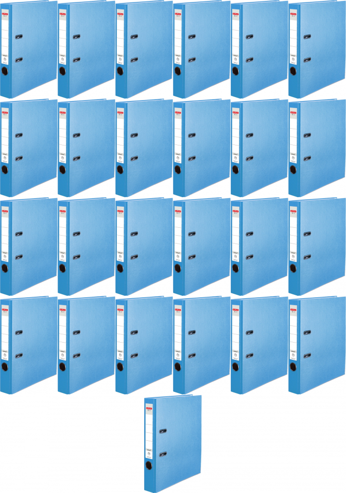 25x Segregator A4 Herlitz Q.file, 50mm, niebieski