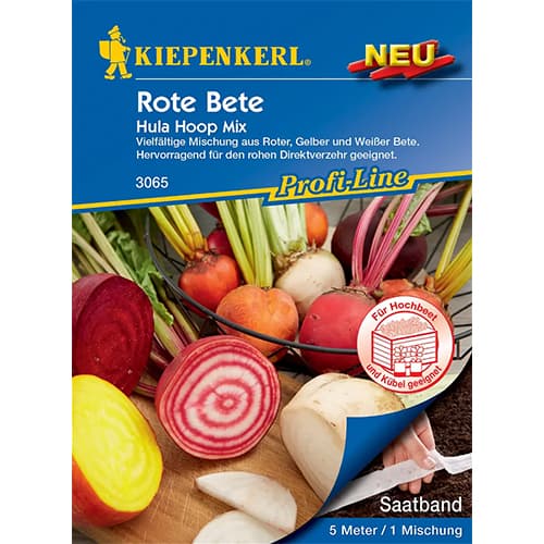 1 pac, Sfeclă Hula Hoop, amestec de soiuri - Semințe: Mod de ambalare: 1 pac