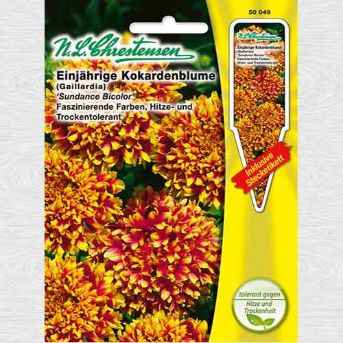 1 pac, Roata de foc (Gaillardia) Sundance Bicolor - Semințe: Mod de ambalare: 1 pac