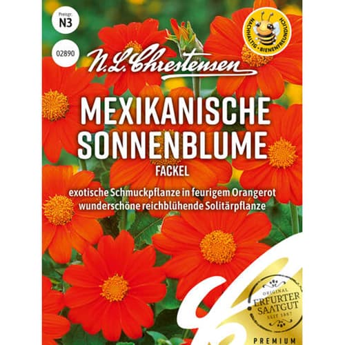 1 pac, Floarea soarelui mexicană Torch - Semințe: Mod de ambalare: 1 pac