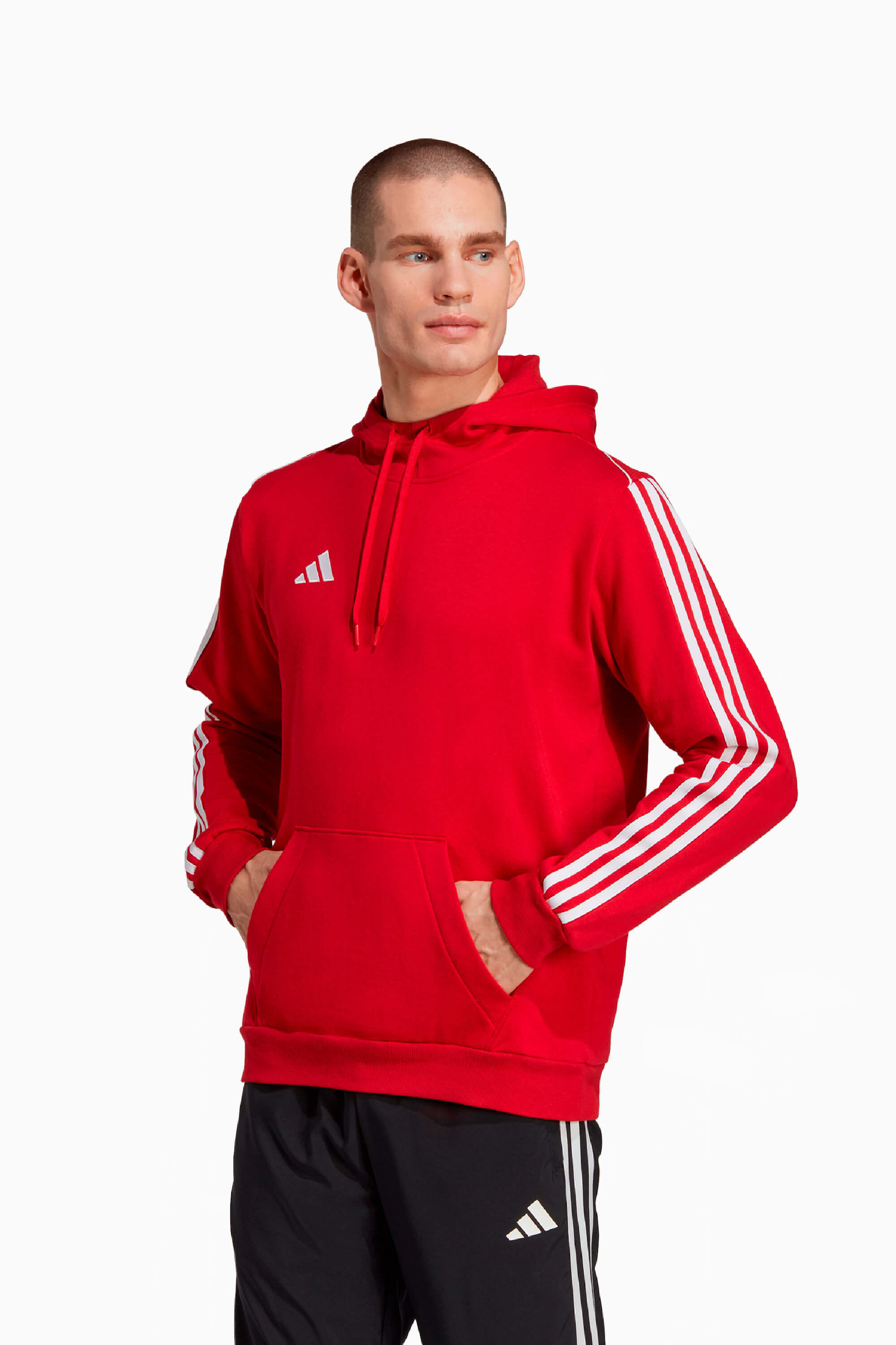 Bluza z kapturem adidas Tiro 23 League Sweat - Czerwony