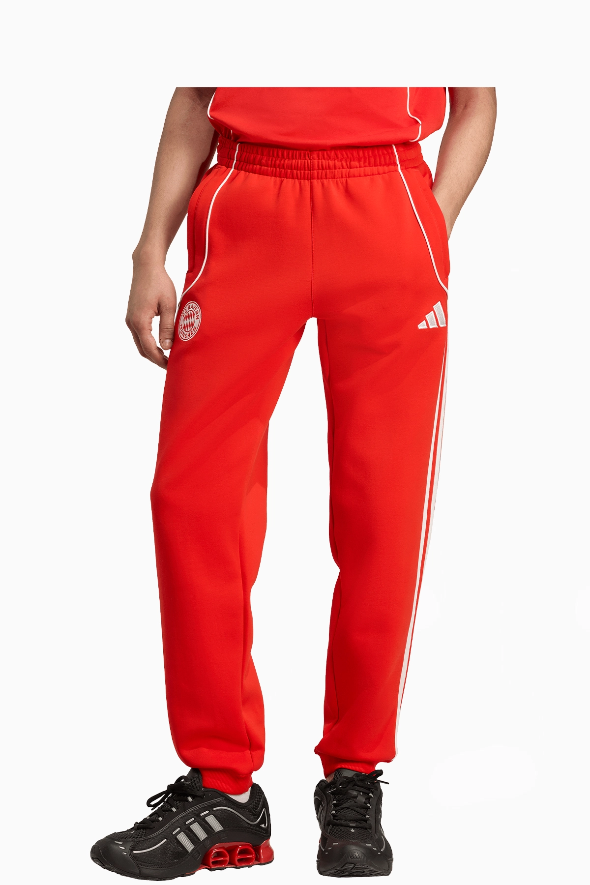 Spodnie adidas FC Bayern 24/25 Urban Purist Doubleknit Track - Czerwony