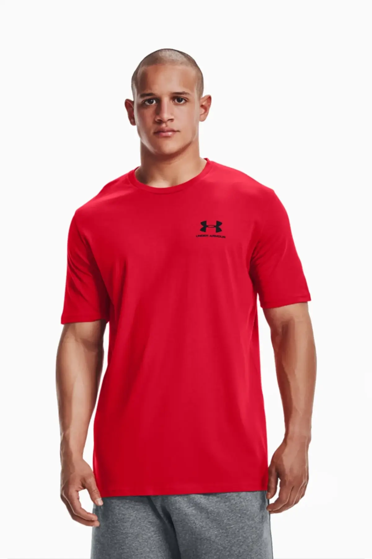 Koszulka Under Armour Sportstyle Left Chest - Czerwony