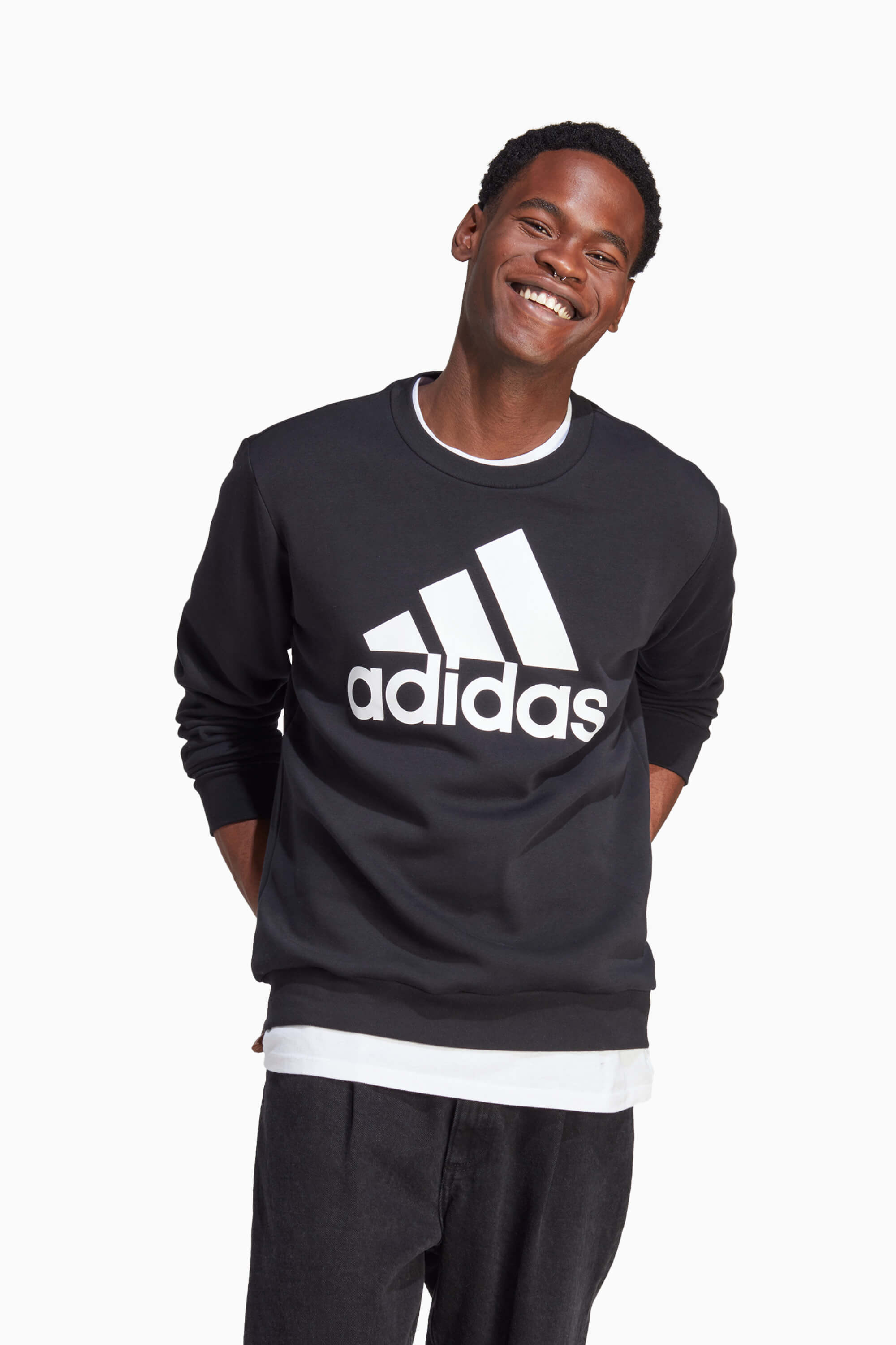 Bluza adidas Essentials Fleece Big Logo - Czarny
