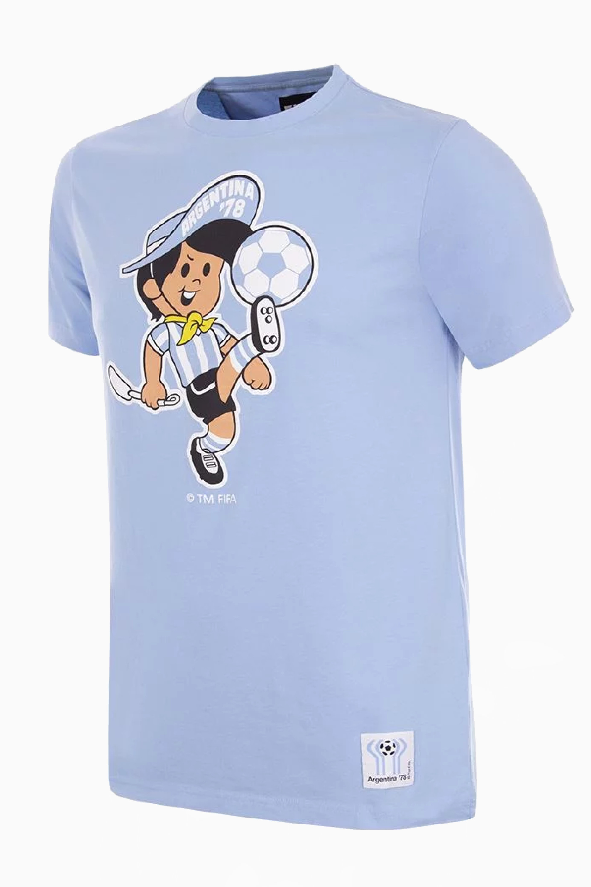 Koszulka Retro COPA Argentina 1978 World Cup Mascot - Błękitny