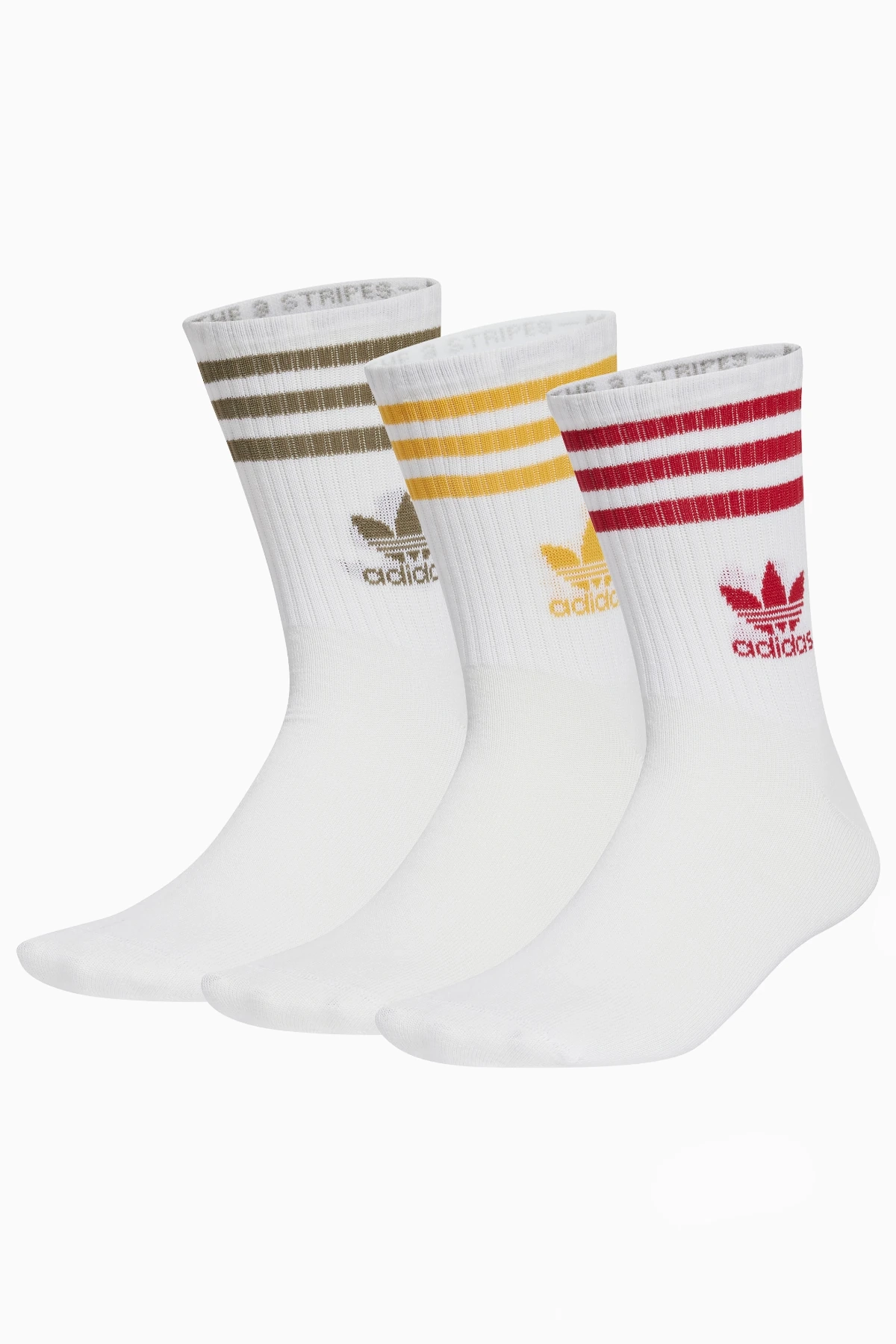 Skarpety adidas Mid Cut Crew 3 Pairs - Biały