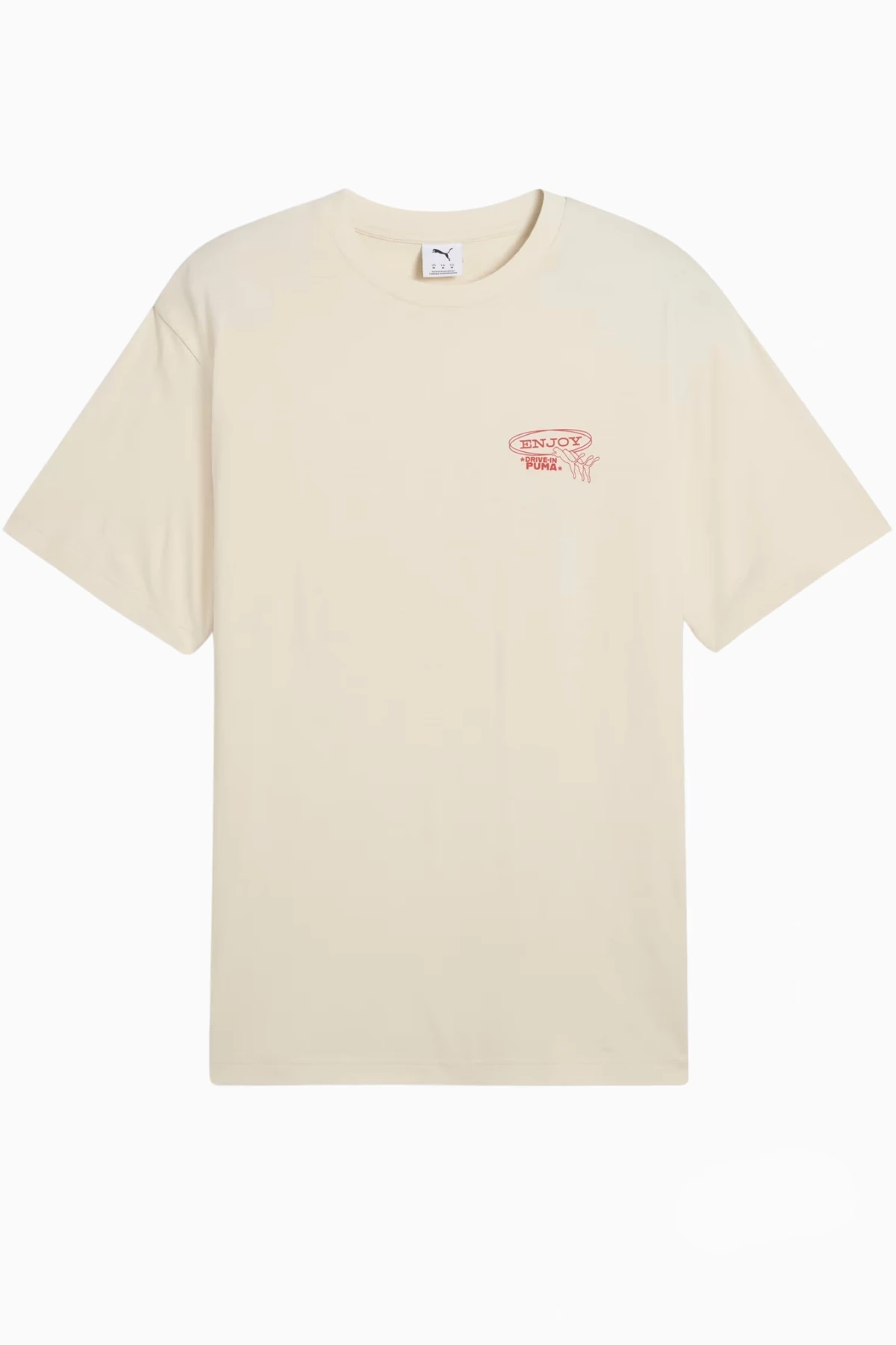 Koszulka Puma Graphics Drive-In Tee - Beżowy