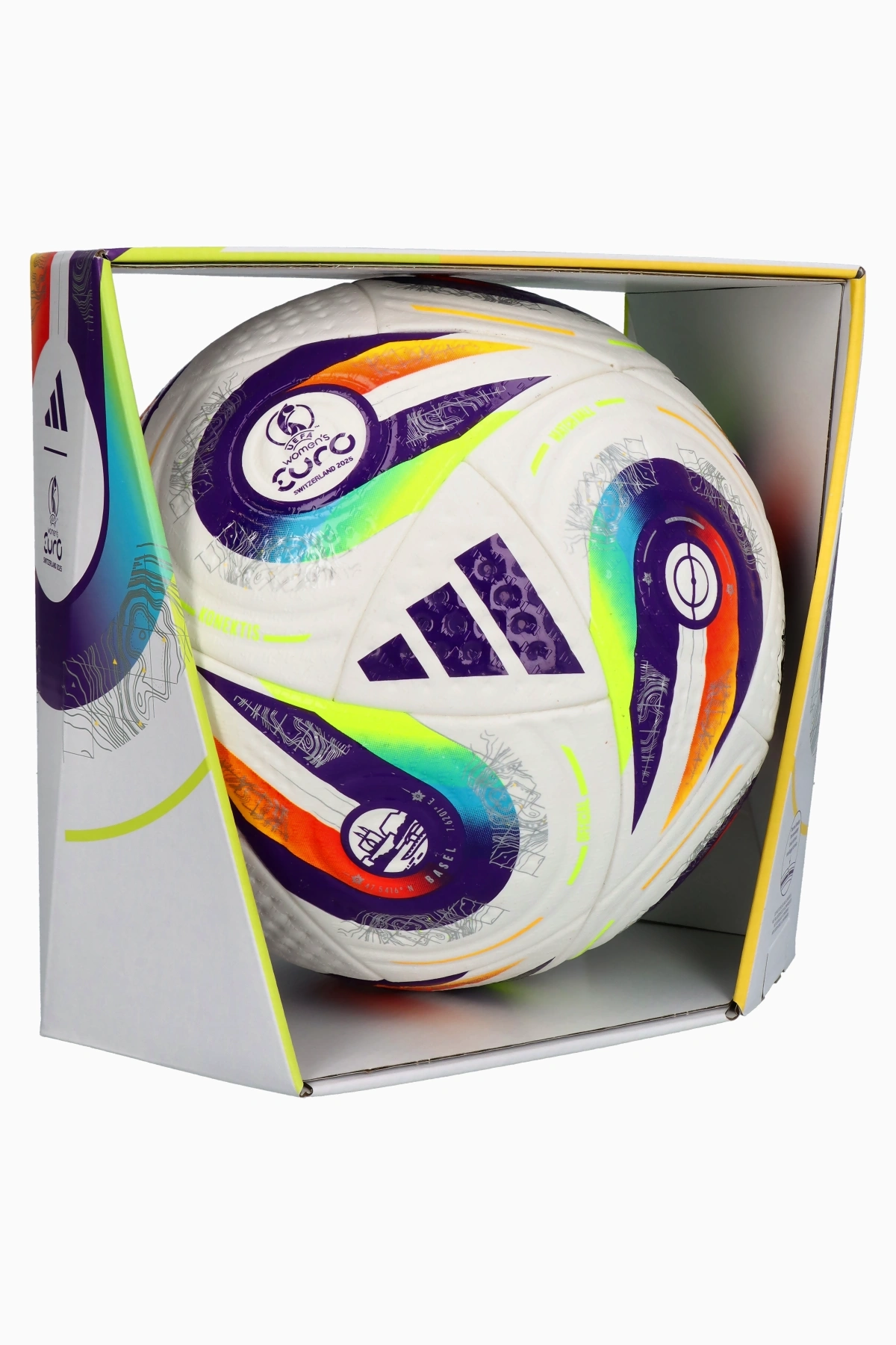 Piłka adidas Women's EURO 2025 Pro rozmiar 5 - Biały