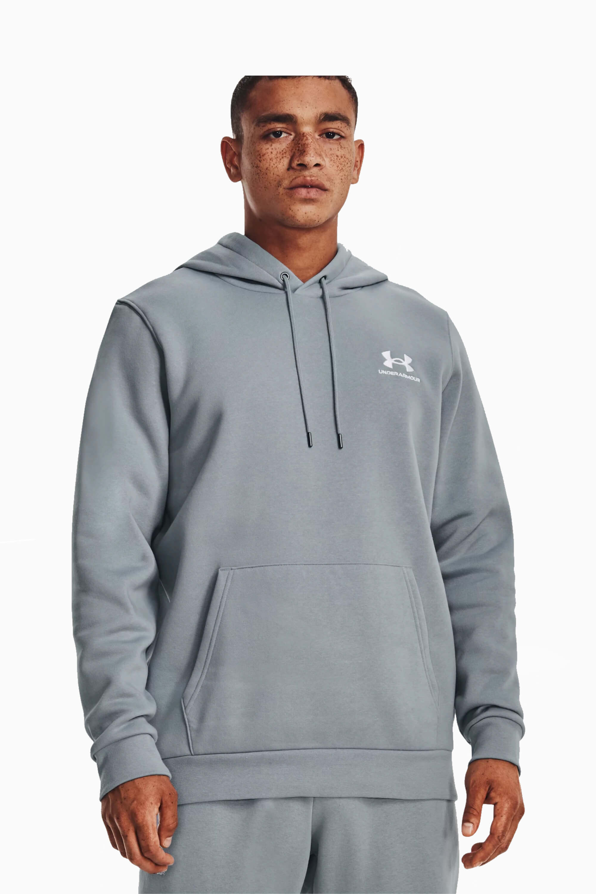 Bluza z kapturem Under Armour Essential Fleece - Szary