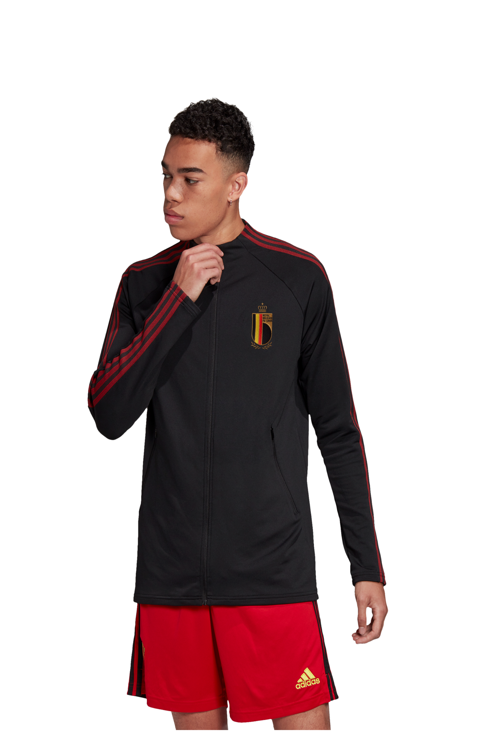 Bluza Reprezentacji Belgii adidas Anthem - Czarny