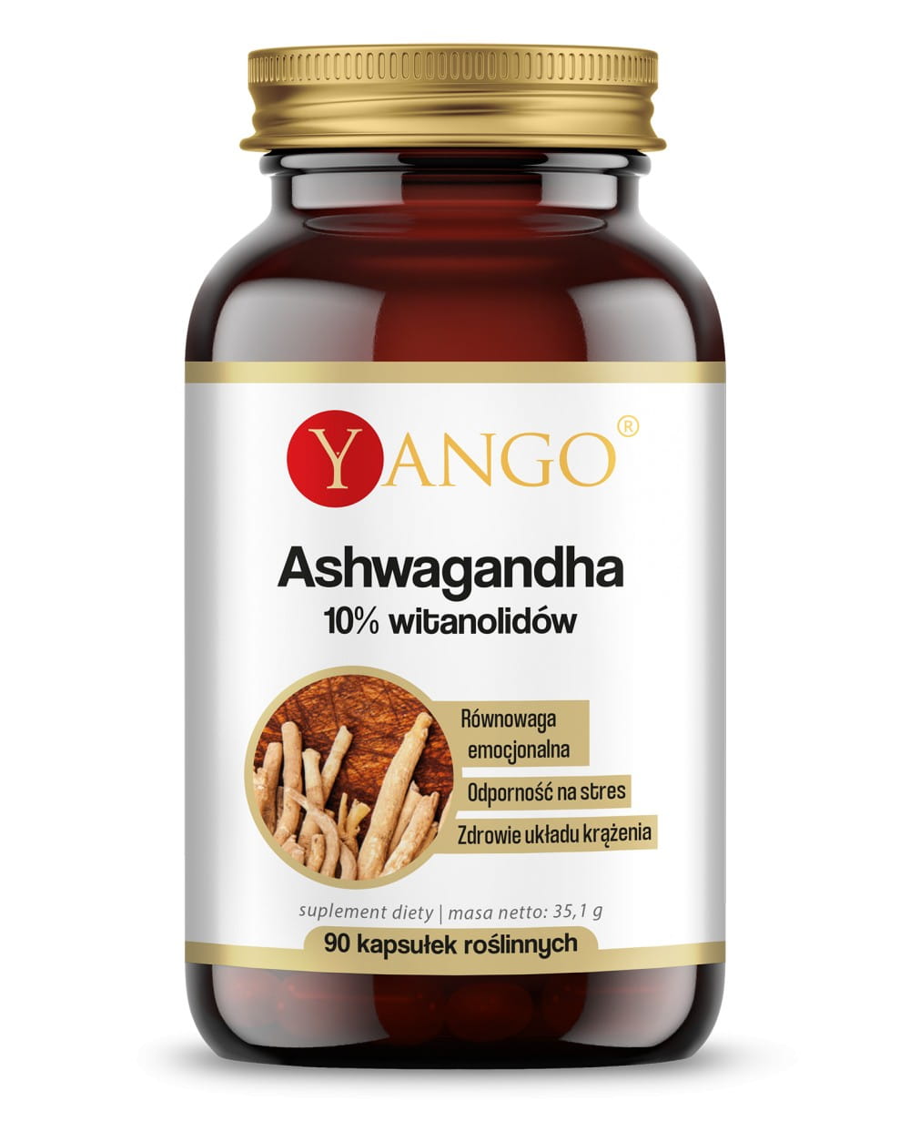Ashwagandha 10% witanolidów 90kaps. Yango