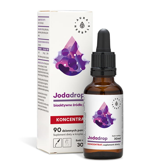 JODAdrop bioaktywne źródło jodu krople 30ml AuraHerbals