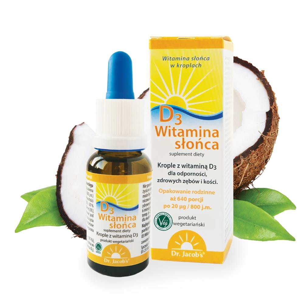 D3 Witamina słońca 20ml dr Jacob`s