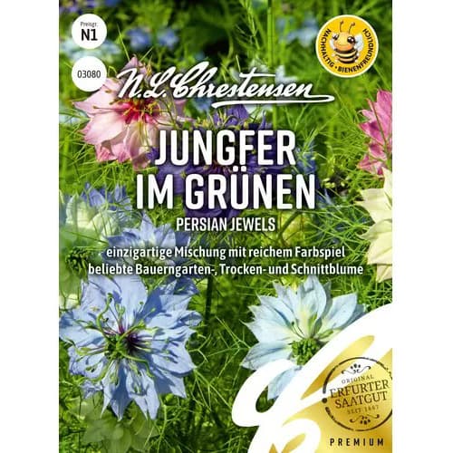1 szt, Jungfer im Grünen Mischung Chrestensen - Samen: Ilość w opakowaniu: 1 Stück