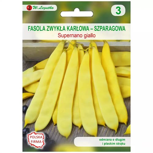 1 szt, Buschbohne Supernano giallo - Samen: Ilość w opakowaniu: 40 g