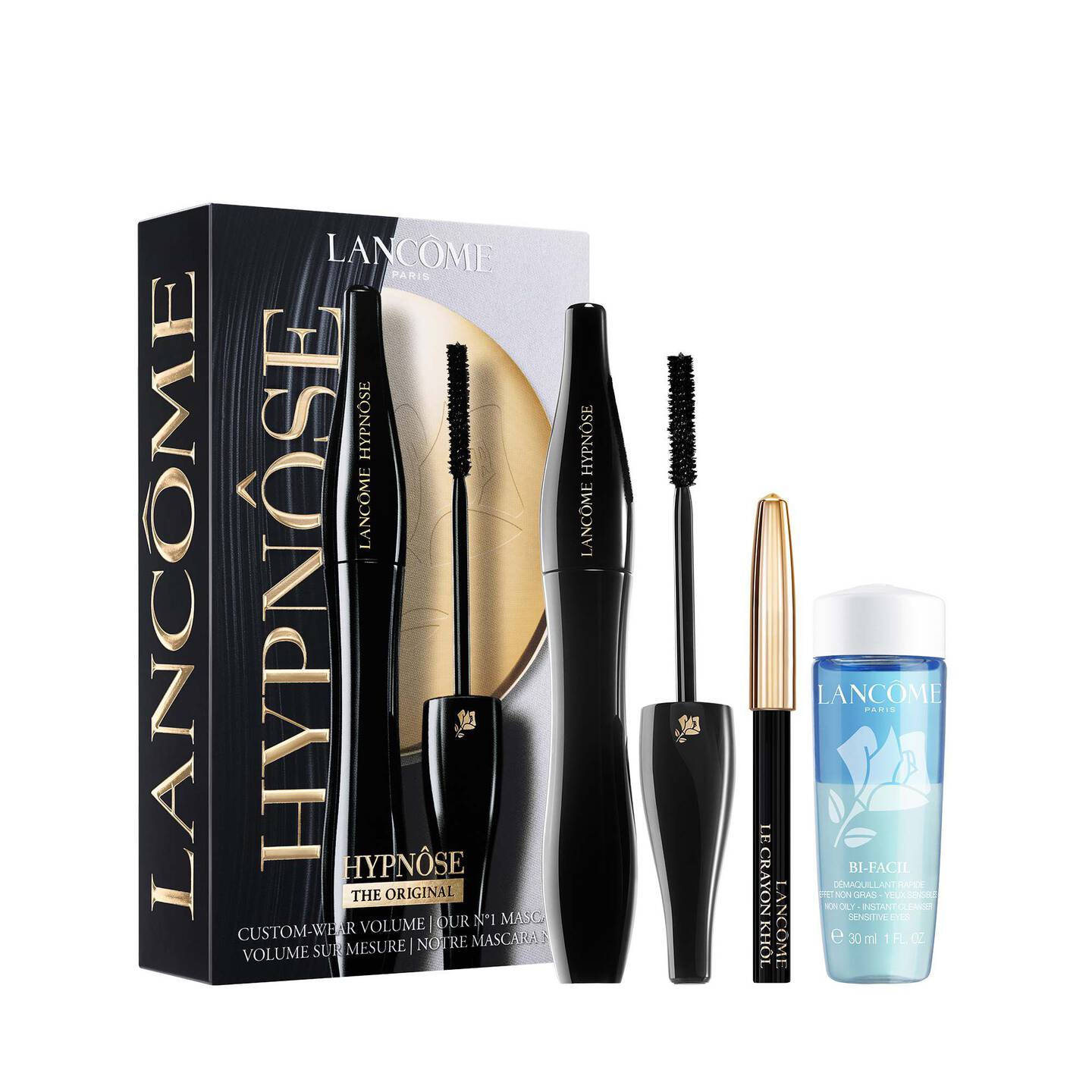 Lancôme ZESTAW HYPNÔSE MASCARA, LE CRAYON KHÔL & BI-FACIL - Edycja limitowana - wiosna 2025 Zestaw