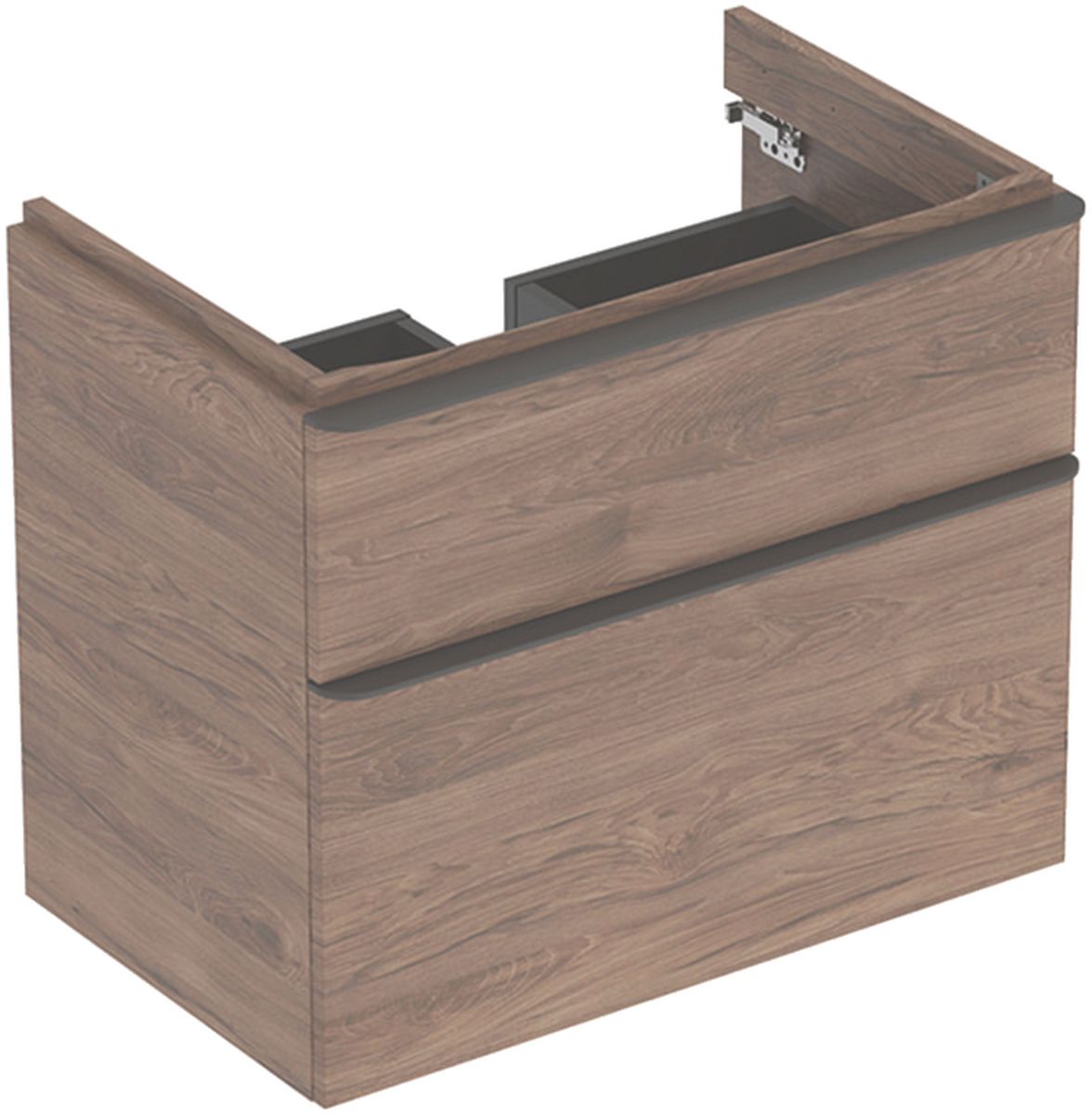 Geberit Smyle Square szafka 73,4 cm podumywalkowa wisząca orzech hickory 500.353.JR.1