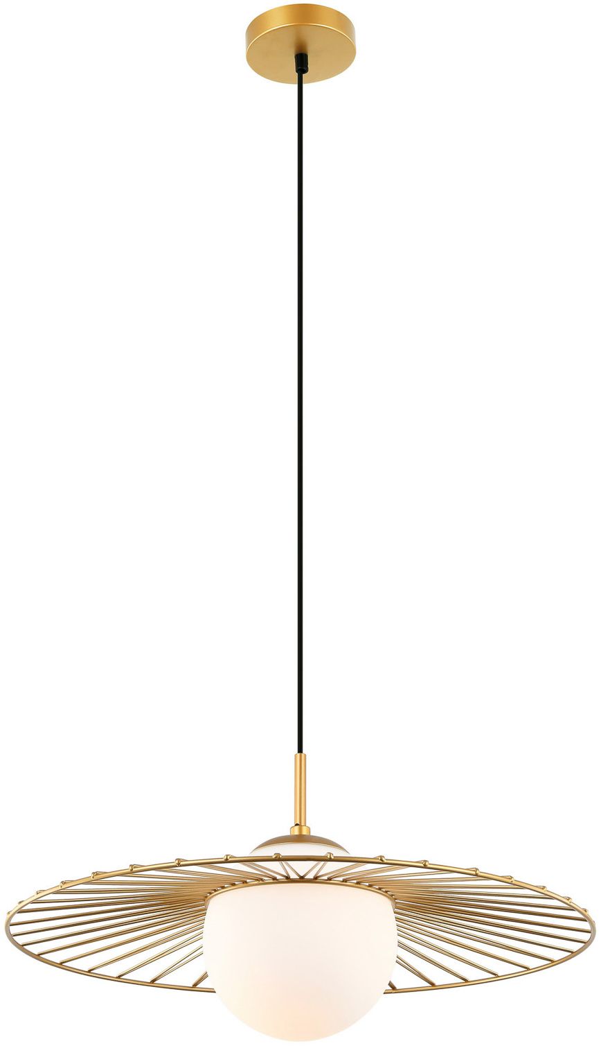 Italux Sally lampa wisząca 1x40 W złota MDM-4003/1GD