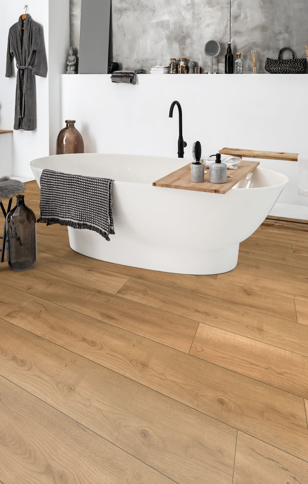 Kronostep SPC panel winylowy 128x19,2 cm drewno jasne KSS4-Z209PX - Wysyłka w 24h