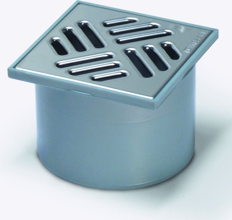 Kessel Standard nasada z ABS z kratką szczelinową kwadrat 100x100 ze stali nierdzewnej, klasa K3 27165