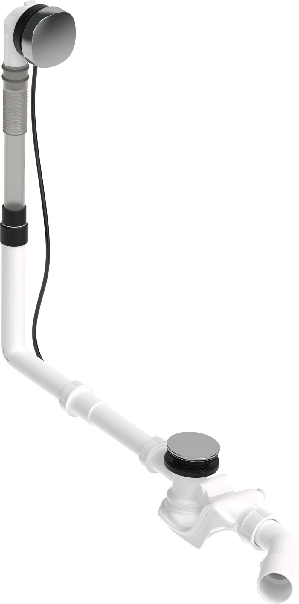 Duravit zestaw przelewowo-odpływowy Quadroval chrom 792216000001000