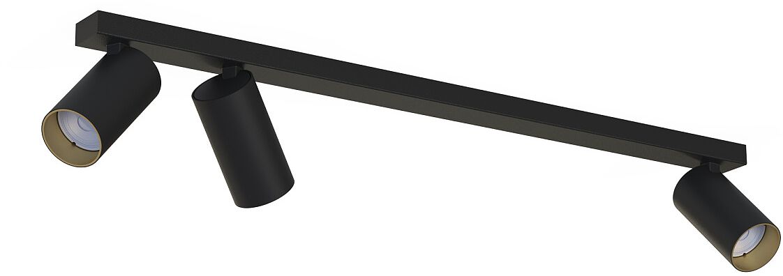Nowodvorski Lighting Mono III lampa podsufitowa 3x10W LED czarna/złota 7767