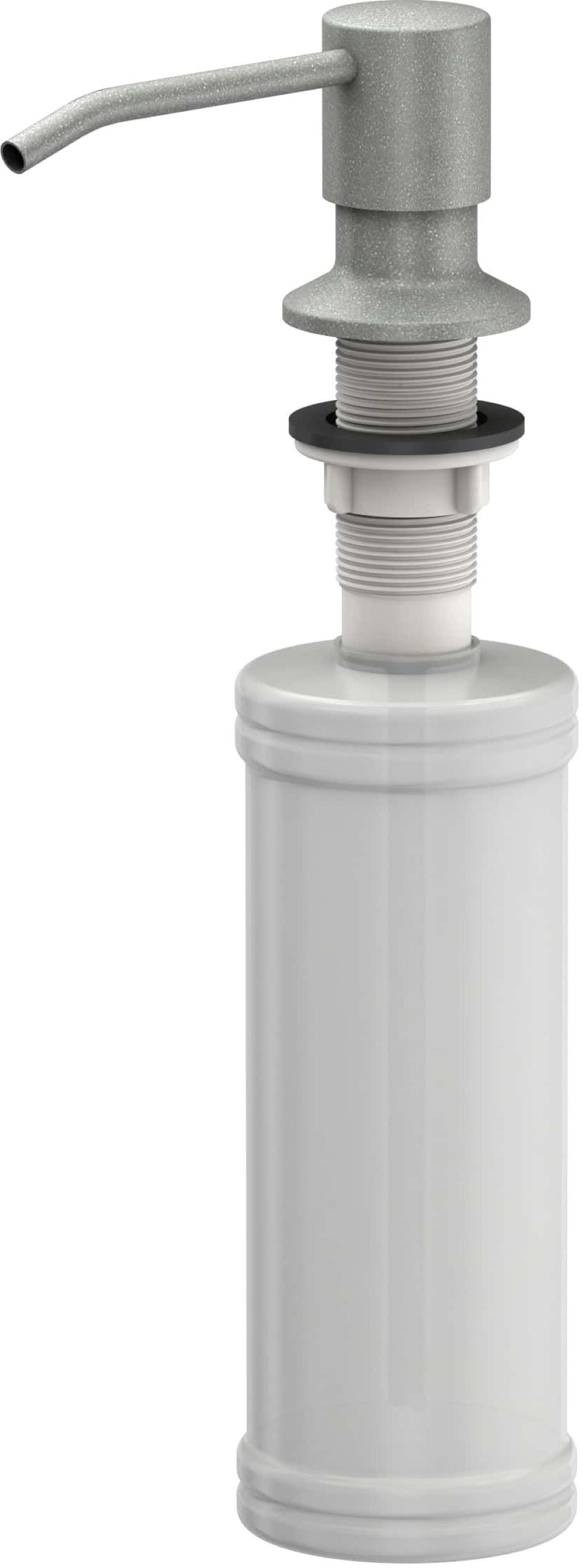Quadron Keira dozownik do płynu 350 ml blatowy silver stone MFS1001GR - Wysyłka w 24h