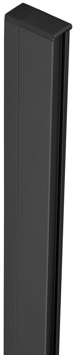 Polysan Zoom Line Black profil poszerzający +1,5 cm do profilu ściennego czarny mat ZL915B