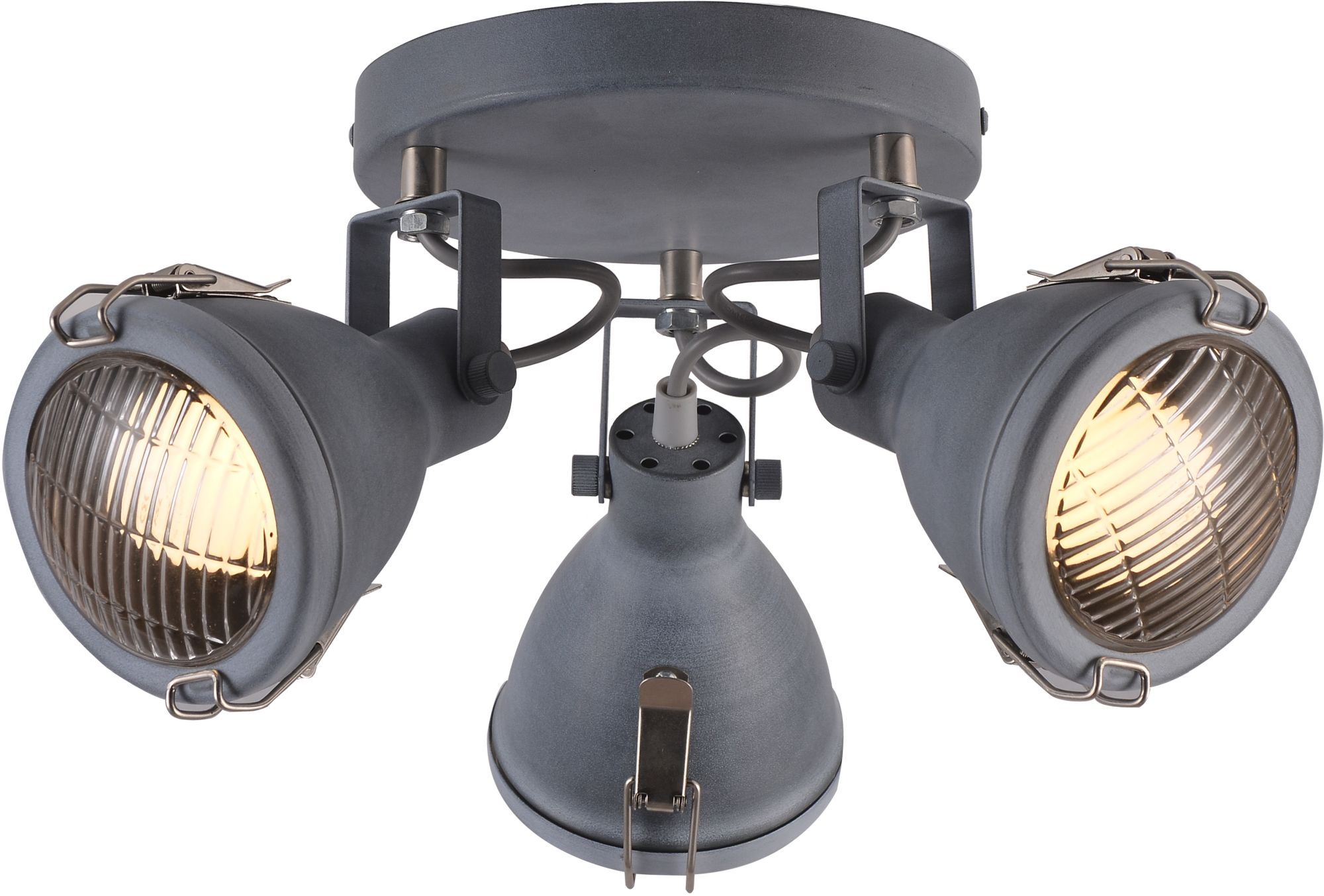 Candellux Crodo lampa podsufitowa 3x40W szary 98-71132