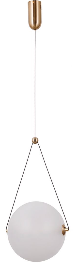 Italux Rastia lampa wisząca 1x12 W złota-opal PND-34361-L-HBR-OPAL