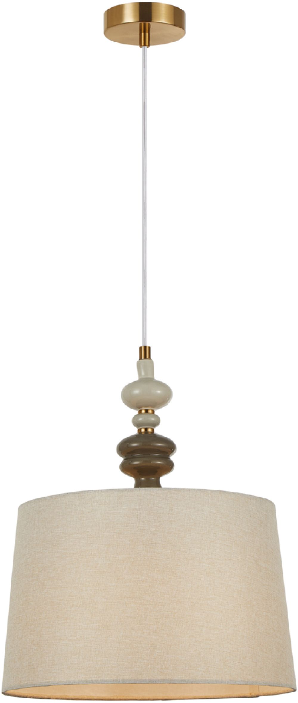 Italux Moren lampa wisząca 1x60 W brązowa PND-84678B-AB