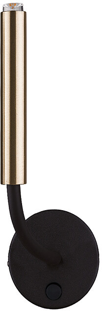 Nowodvorski Lighting Stalactite kinkiet 1x10W LED mosiądz/czarny 8352