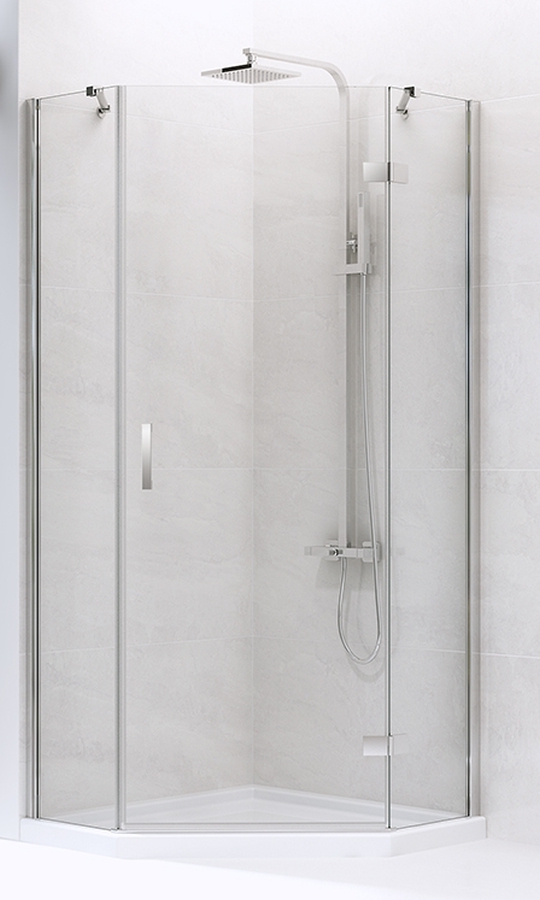New Trendy New Azura kabina prysznicowa 80x80 cm chrom połysk/szkło przezroczyste K-0560 - Wysyłka w 24h