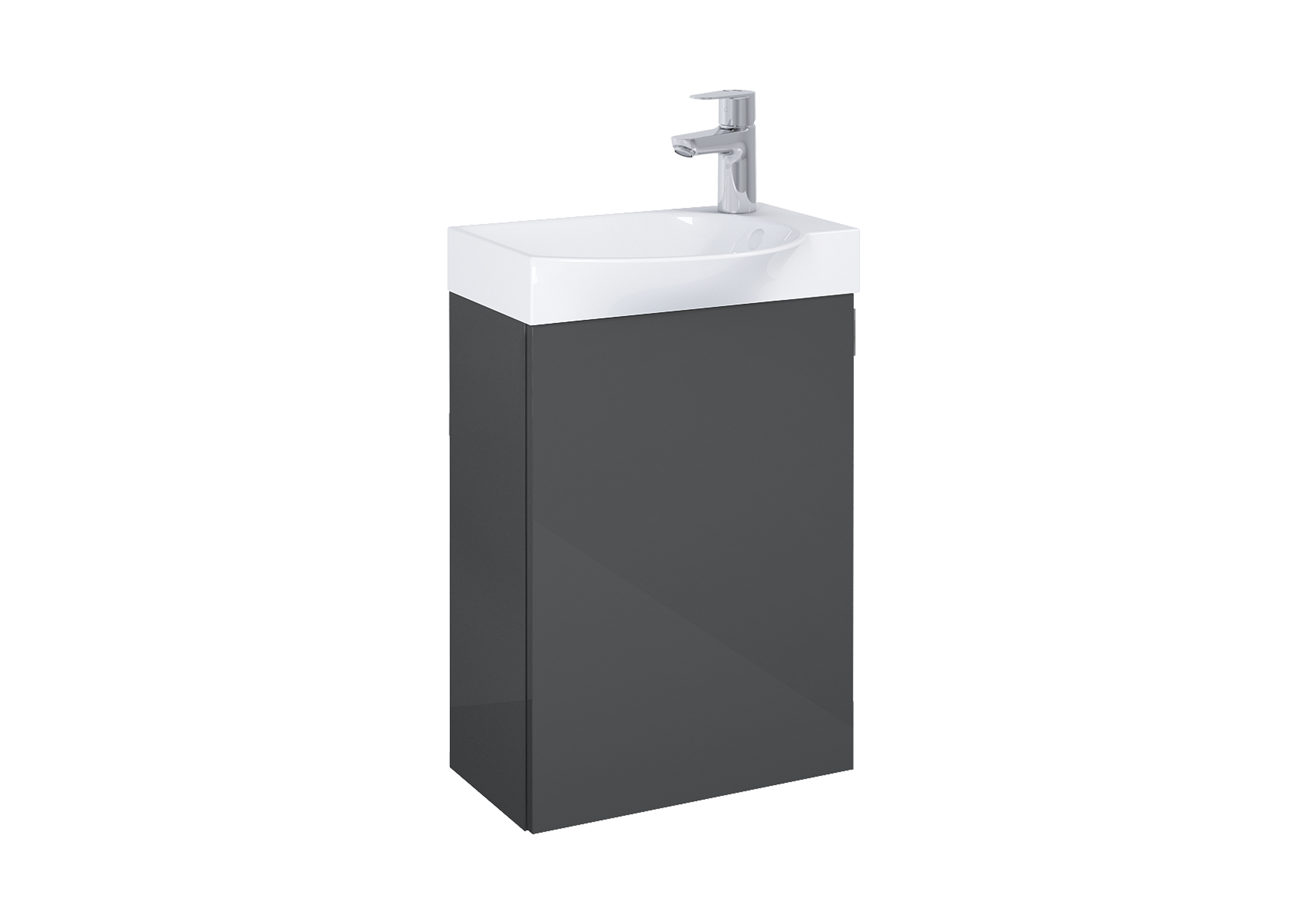 Roca Ravell umywalka z szafką 45,2 cm szary antracyt A852448153