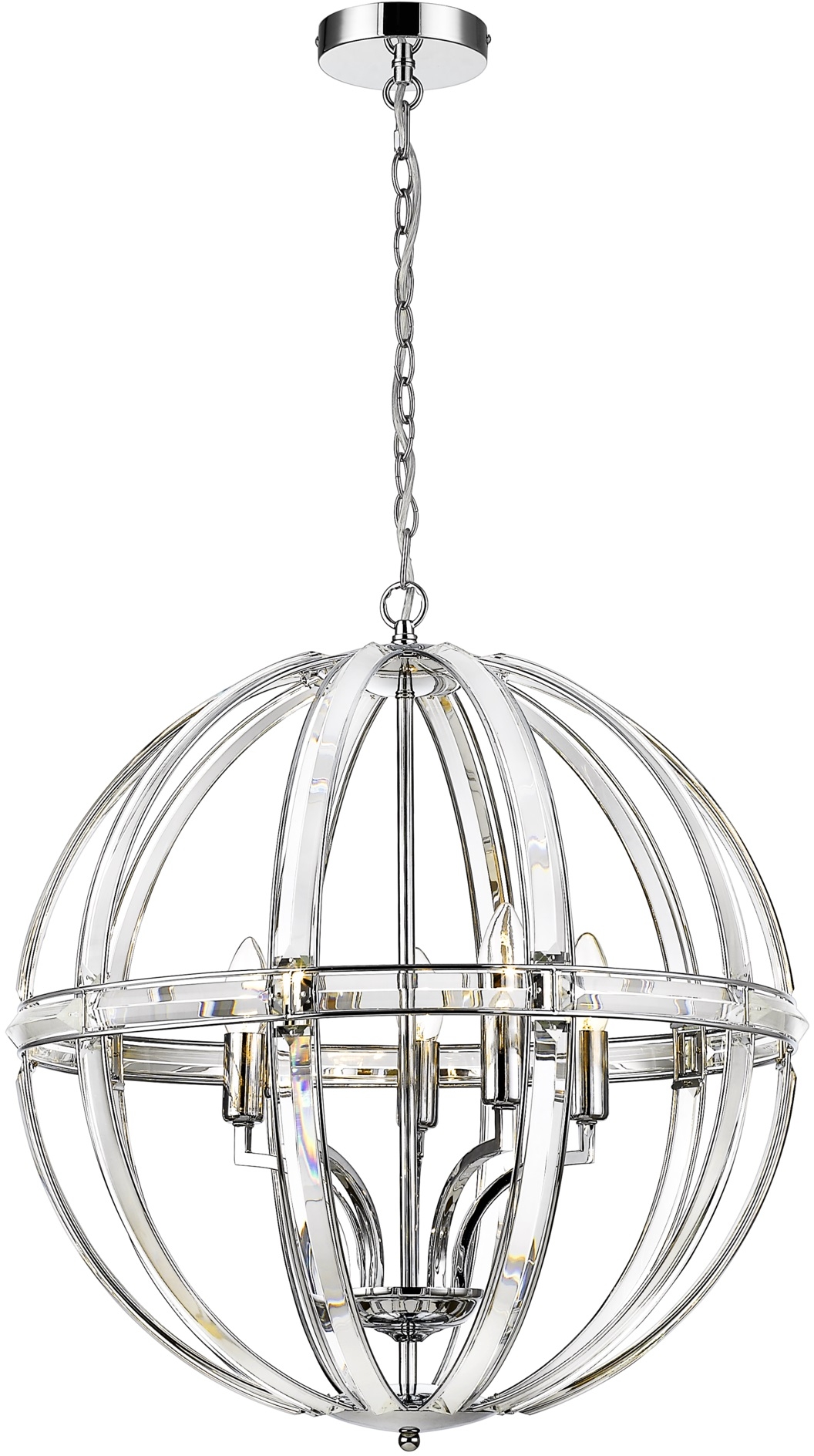 CosmoLight Orlando lampa wisząca 5x40W nikiel P05735CH