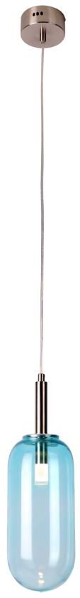 Candellux Fiuggi lampa wisząca 1x6 W niebieska 50133213
